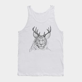 Tigers With Horns Tank Top